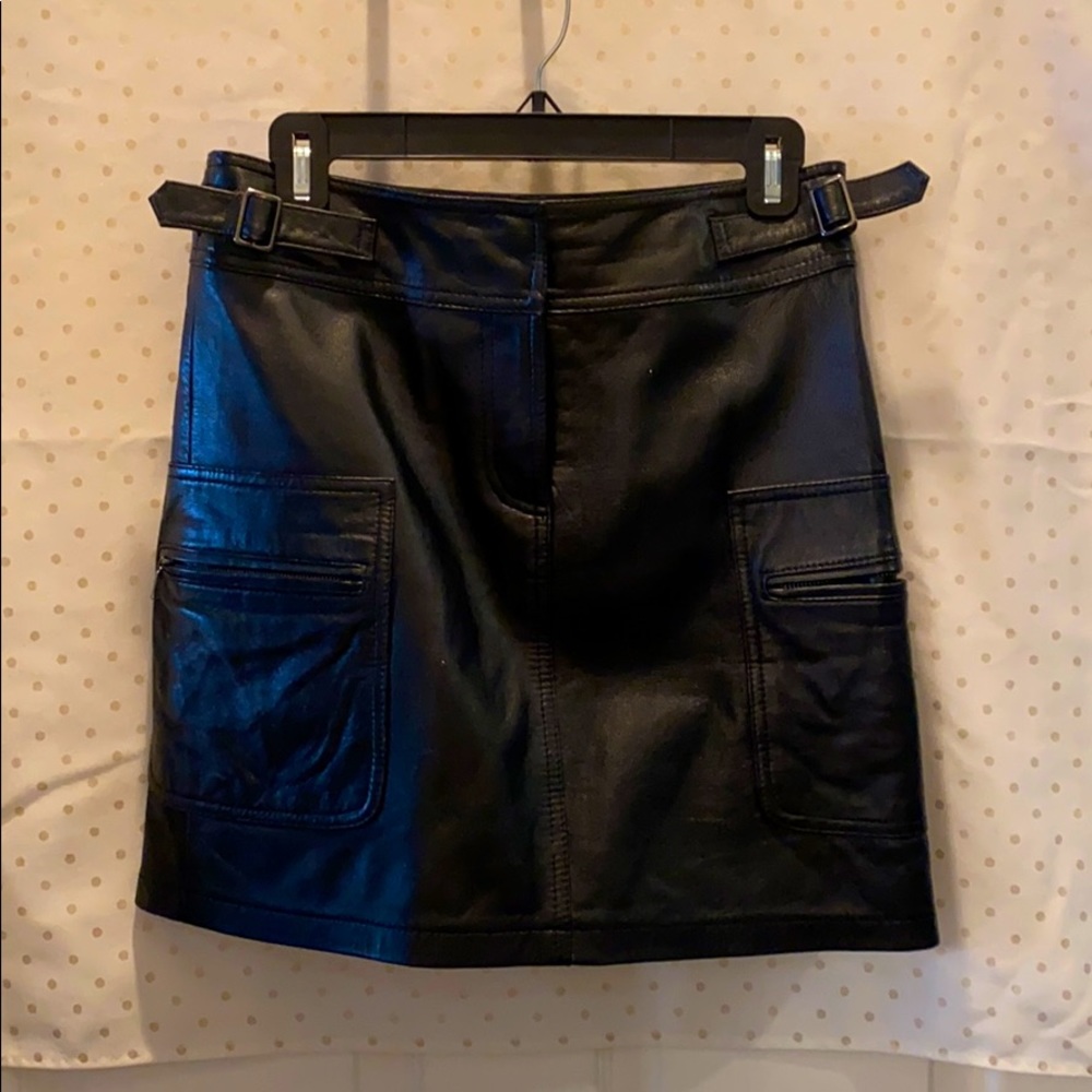 Leather skirt